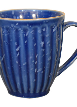 Blau gerippte Tasse - 4er-Set