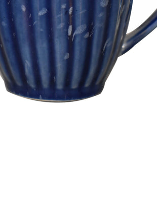Blau gerippte Tasse - 4er-Set