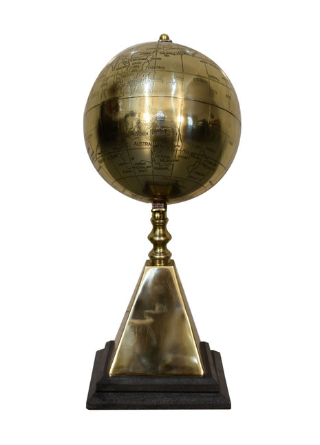 Globo piramidal dorado