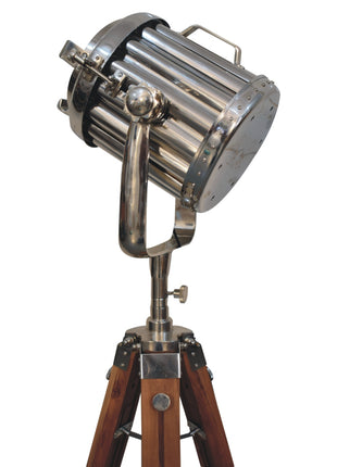Netted Chrome Spotlight Floor Lamp