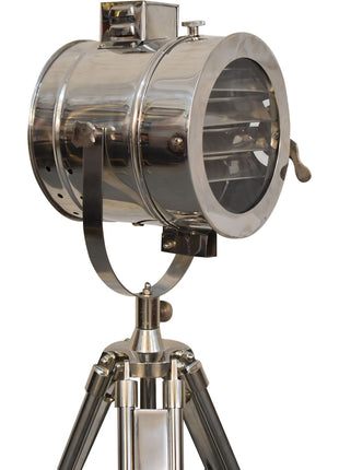 Chrome Tripod Spotlight Floor Lamp
