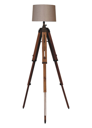 Wooden Tripod Lamp