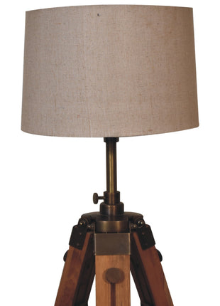 Wooden Tripod Lamp