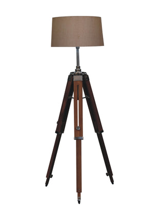 Wooden Tripod Floor Lamp