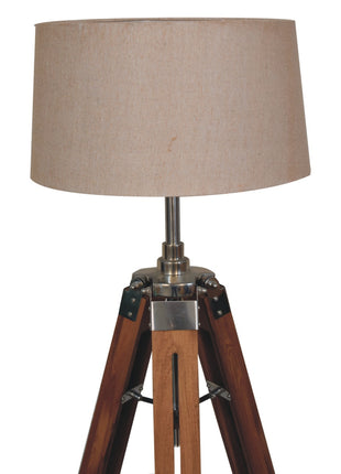 Wooden Tripod Floor Lamp