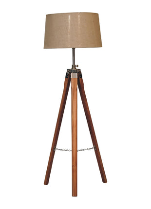 Fixed Chrome Tripod Floor Lamp