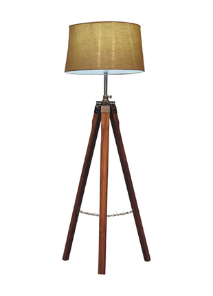Fixed Chrome Tripod Floor Lamp
