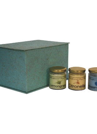 Kerzen-Geschenkset 3-teilig (Sommer)