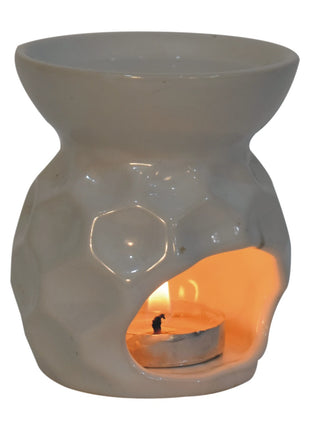 Taya White Oil Burner Set