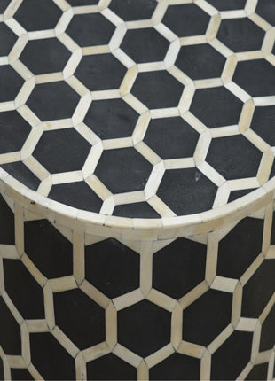 Bone Inlay Occasional Stool