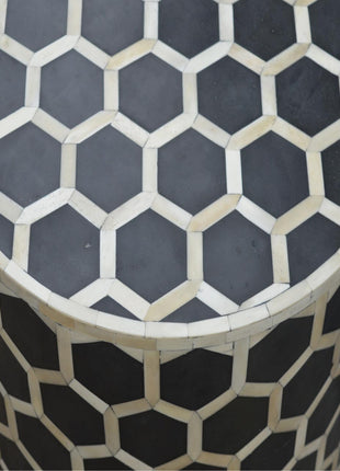 Bone Inlay Occasional Stool