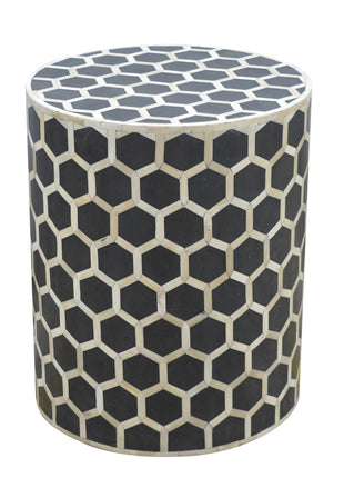 Bone Inlay Occasional Stool