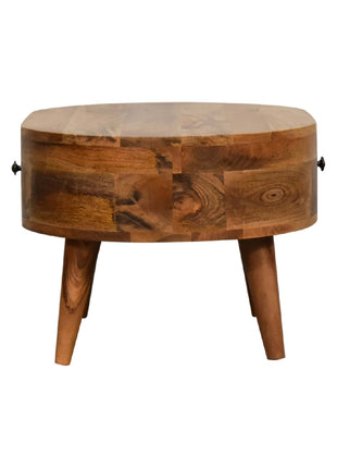 Mini Oak-ish Rounded Coffee Table