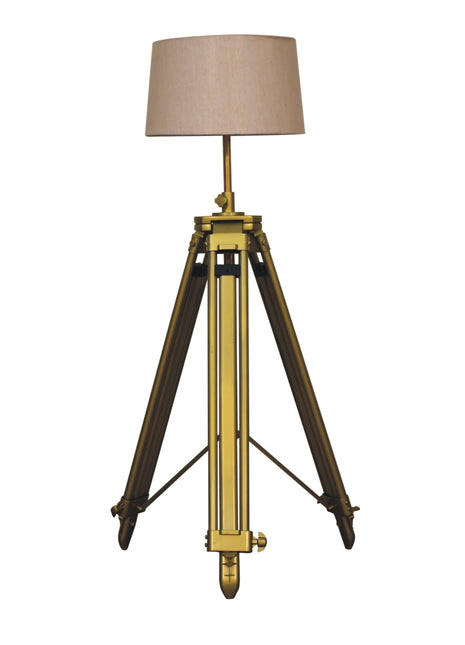 Brass Plated Floor Lamp