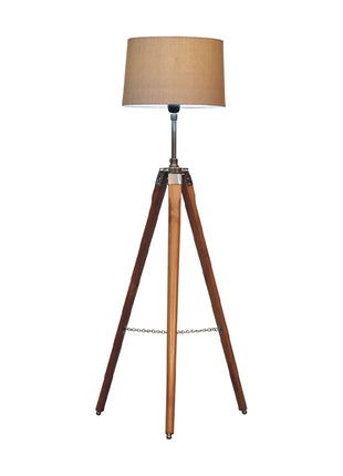 Verchromte Dreibein-Stehlampe
