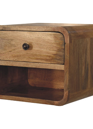 Mini Oak-ish Floating Open Bedside
