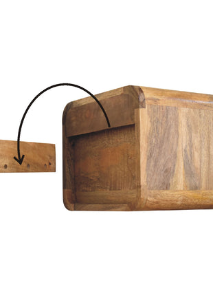 Mini Oak-ish Floating Open Bedside