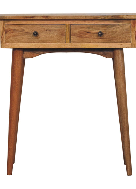 Mini Oak-ish Hallway Console Table