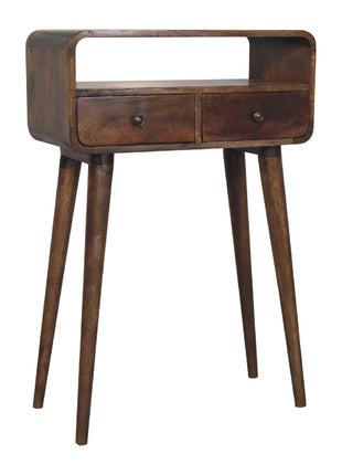 Mini Grey-wash Curved Console