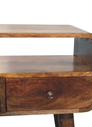 Mini Grey-wash Curved Console