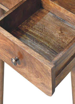 Mini Grey-wash Curved Console
