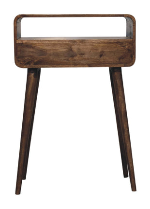 Mini Grey-wash Curved Console