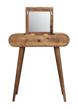 Mini Oak-ish Round Dressing Table