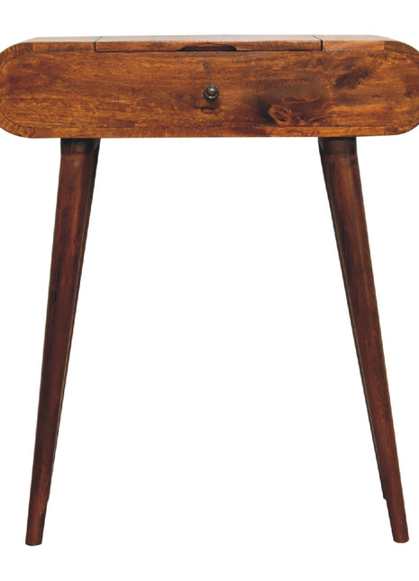 Mini Round Chestnut Fold Vanity
