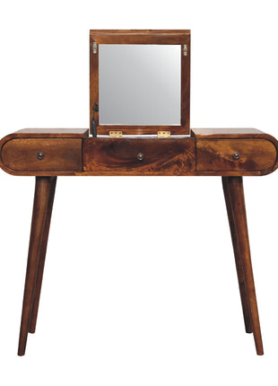 Chestnut Mirror Dressing Table