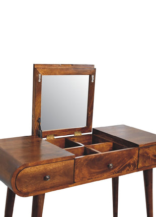 Chestnut Mirror Dressing Table
