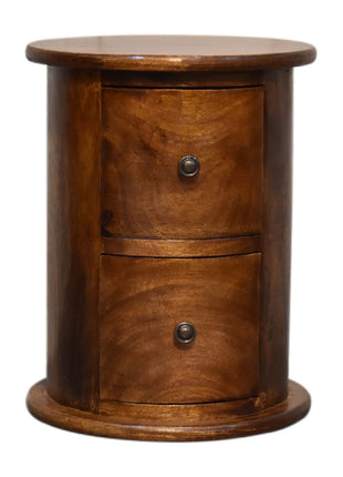 Mini Chestnut 2 Drawer Drum Chest