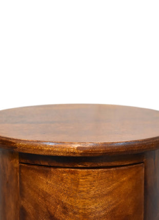 Mini Chestnut 2 Drawer Drum Chest