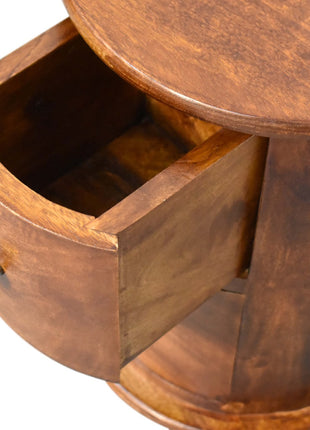 Mini Chestnut 2 Drawer Drum Chest