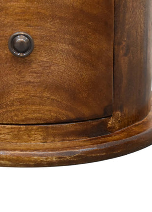 Mini Chestnut 2 Drawer Drum Chest