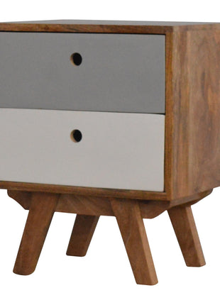 Two Tone Hand Painted Bedside