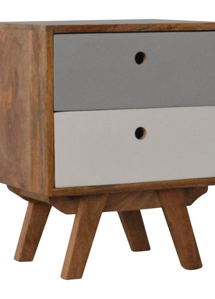 Two Tone Hand Painted Bedside
