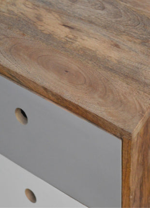 Two Tone Hand Painted Bedside