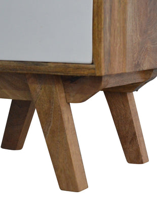 Two Tone Hand Painted Bedside