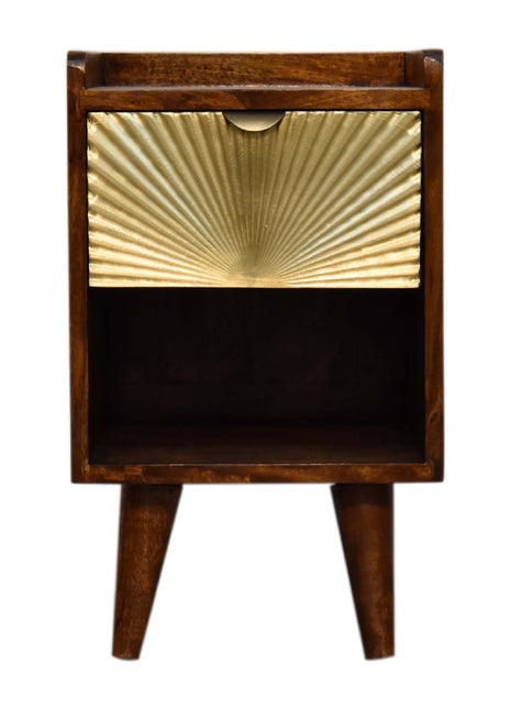 Mesita de noche Mini Manila Gold con 1 cajón