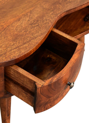 Mini-Couchtisch „Wave“ aus Kastanienholz