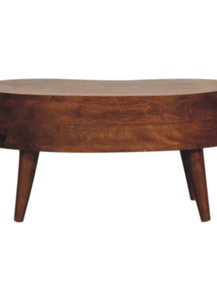 Mini-Couchtisch „Wave“ aus Kastanienholz