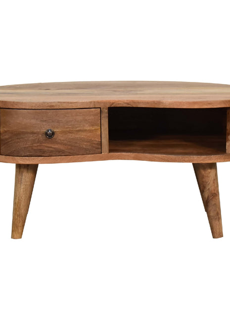 Mini Oak-ish Wave Coffee Table