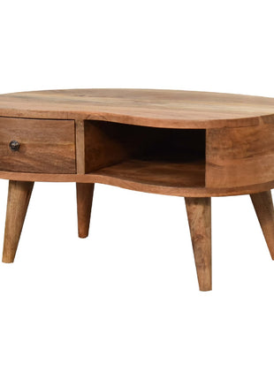 Mini Oak-ish Wave Coffee Table