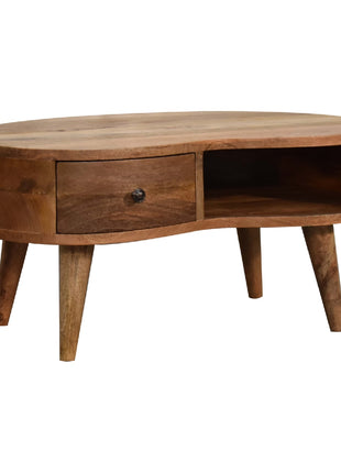 Mini Oak-ish Wave Coffee Table