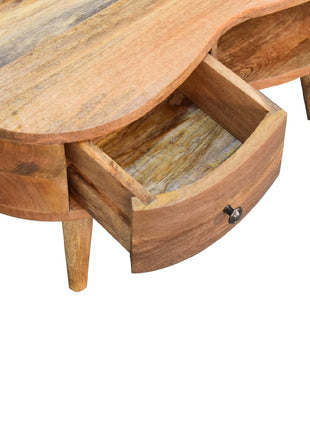 Mini Oak-ish Wave Coffee Table