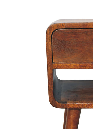 Mini Chestnut Curve Lower Bedside