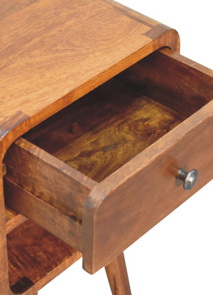 Mini Chestnut Curve Lower Bedside
