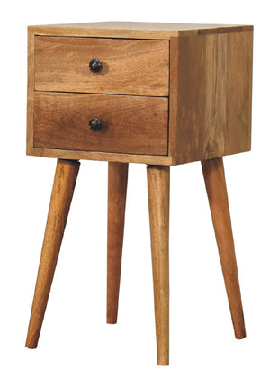 Mini 2 Drawer Oak-ish Bedside