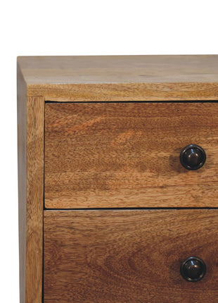 Mini 2 Drawer Oak-ish Bedside