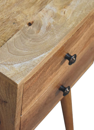 Mini 2 Drawer Oak-ish Bedside